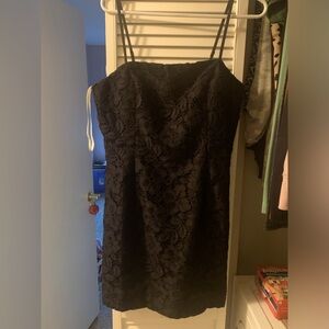 Black lace dress